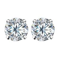 Wholesale For Fashion Earring Crystal mm mm mm mm mm Five Zircon Stud Earrings Jewelry Pair Women Men Classic