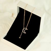Wholesale New Creative Moon Pendant Open Choker Necklace For Women Elegant Cuff Collar Statement Party Fashion Jewelry Gift