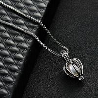 Wholesale Pendant Necklaces Love Wish Pearl Necklace Women Kit Girlfriend Valentines Day Gifts Hollow Out Fashion Jewelry