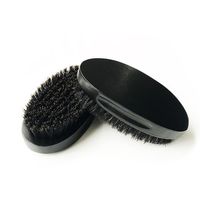 Wholesale Black Wooden Handle Beard Brush Soft Boar Bristles Men s Facial Cleaning Brushes Household Massage Beauty Tool RRA5855