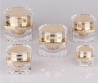 Wholesale 5g g g g g Top Grade Clear Acrylic Empty Bottle jar Eye Gel Lipstick Sample Cosmetic Containers