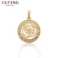 Wholesale Xuping Luxury Necklace Pendants Gold Color Fashion Wild Style Jewelry Christmas Party Gifts For Women G0927