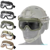 Wholesale Tactical Airsoft Paintball Goggles Windproof Anti Fog CS Wargame Protection Goggle Fits for Tactics Helmet