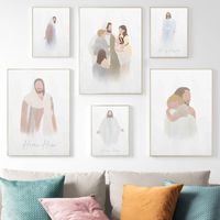 Wholesale Paintings Holy Jesus Biblical Stories Christian Wall Art Canvas Painting Nordic Posters And Prints Pictures For Living Room Decor