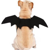 Wholesale Cat Costumes Animal Pet Dog Bats Wing Halloween Fancy Dress Costume Outfit Felt Cloth Black