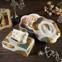 Wholesale Toilet Paper Holders Tissue Box Ceramic Removable Organizer Candy Dry Fruit Plate For Livingroom Useful Housewear Furnishings Bread Shape
