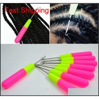 Wholesale Hook Needles For Hair Weaving Knitting And Crochet Jumbo Braiding Hair Needles Professional Hair Accessor qylkjz hairclippers2011