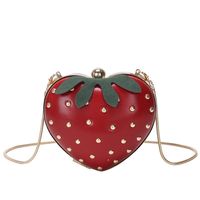 Wholesale Shoulder Bags Girls Kawaii Bag Strawberry PU Leather Mini Chain Messenger Women Girl Cute Handbags Cosplay Lolita