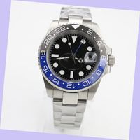 Wholesale Hot Sale High Quality Men Automatic Movement GMT Batman Ceramic Sapphire Black Dial Master Bracelet Watch Mens Watches Reloj