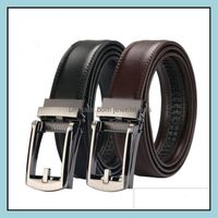 Wholesale Belts Accessories Fashion Men Luxury Belt Designer Cow Genuine Leather Fake Needle Matic Buckle Cowe Comfort Click Drop Delivery