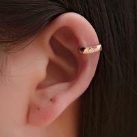 Wholesale Trendy Solid Gold Cartilage Earrings Geometric Circle Ear Cuff Durable Purpose Simple Clip Earrings Without Piercing