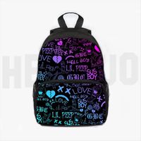 Wholesale Backpack Fans Favorite Lil Peep Plus Kids For School Teenagers Girls Student Waterproof Funny Bags Laptop Women Travel
