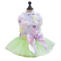 Wholesale Dog Apparel Fashion Sweet Puppy Lace Princess Skirt Pet Cake Camisole Wedding Dress Luxury Bow Tutu