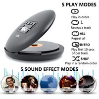Wholesale HOTT CD204 Rechargeable CD Player Bluetooth Portable CD Player with Rechargeable Battery LED Display Personal CD Walkman To Enjoy Music