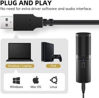 Wholesale USB Microphone Kit Streaming Podcast PC Condenser Computer Mic for Gaming YouTube Video Recording Music Voice Over Studio Mic Bundle with Adjustment Arm Stand Q9