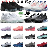 Wholesale 3 Fly Knit Men Running Shoes Triple White Black Snakeskin Pure Platinum South Beach Laser Gold Photo Bule Fury Grey Crimson Mens Women Trainers Sports Sneakers