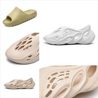 Wholesale KC47R Kanye west slipper Foam Sandles Brown Women Kids shoes Bone Earth kanye slipper Slippers Desert Sand Resin Men designer Slides Sandals Foam