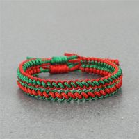 Wholesale Multi Color Handmade Knots Rope Weave Bracelet Tibetan Buddhist Thread Macrame Braided Bracelets for Women Men Christmas Gift