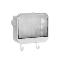 Wholesale Soap Dishes Free With Flip Mounted Drain Hole Top Storage Toilet Cover Bathroom Shelf Box Wall
