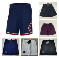 Wholesale 2021 MESSI soccer shorts fourth black third purple home blue away white paris football pants maillots de foot MBAPPE HAKIMI SERGIO RAMOS top quality S XL