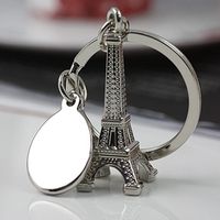Wholesale Torre Eiffel Tower Keychain for s Souvenirs Paris Tour Chain Ring Decoration Holder S036