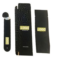 Wholesale 1 ML Disposable Vape Pen E cigarettes Atomizer mAh Rechargeable Battery Thick Oil Carts Full Gram Pods with Black Packaging bag box stickers Empty Vaporizer