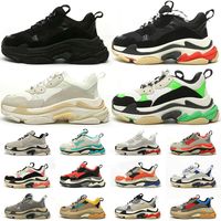 Wholesale 2022 men women Triple s casual shoes platform sneakers Black White Beige Bred Yellow Grey Turquoise Green Purple all over pink mens trainers fashion Sports Tennis