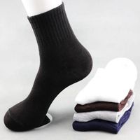 Wholesale 20PC Pair Solid Color Cotton Socks Men Fashion In Tube Winter Male Casual Business Breathable