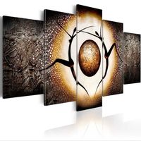 Wholesale No Frame Set Modern Abstract Spotlight Dance Art Print Frameless Canvas Painting Wall Picture Home Decoration