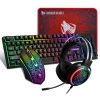 Wholesale Keyboard Mouse Combos And RGB Gaming PC Backlit Rubber Keycaps Wired Gamer
