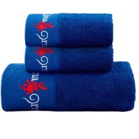 Wholesale Towel AHSNME Blue Face Custom LOGO Cotton Bath El SPA Nail Salon Barber Free DIY Name Message
