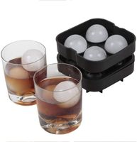 Wholesale Baking Moulds Silicone Ice Cube Maker DIY Creative Silica Gel Spherical Tray Mould Home Bar Party Cool Whiskey Wine Mold Cream Tools