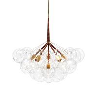 Wholesale Pendant Lamps E27 LED Heads Nordic Concise Art Molecular Glass Chandelier Creative Designer Bubbles Hanging Light Fixtures
