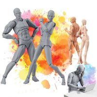Wholesale Figmae She Movable Body Joint Action Figure Toy Art Painting Anime Model Doll Mannequin Sketch Draw Human Q0622