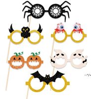 Wholesale Halloween glasses Decoration creative ghost pumpkin Photo Props atmosphere layout party supplies NHD10095