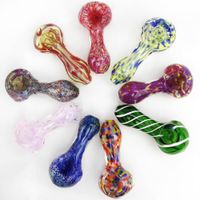 Wholesale Smoking Blown Glass Hand Pipes Cheap Pyrex Glass Spoon Pipes Mini Small Bowl Pipe Unique Pot Pipes Smoking Pieces