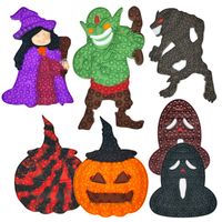 Wholesale Fidget Toys Anti Stress Hand Game Silicone Push Button Dimple Decompression Pumpkins Werewolves Witches Ghosts Goblins Hallowmas Gift Fidgets Toy