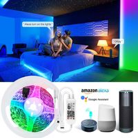 Wholesale Strips WiFi Smart Light LED Strip m m m RGB Intelligent Lamp ft Diode Ribbon Backlight App Aleax Googel Home