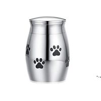 Wholesale Cat Carriers Crates Houses Small Cremation Urn for Pet Ashes Mini Keepsake Stainless Steel Memorial Urns Dogs Cats Holder NHE10845