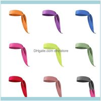 Wholesale Sweatband Safety Athletic Outdoor As Outdoorscotton Tie Back Headbands Stretch Sports Sweatbands Hair Band Moisture Wicking Workout Bandan