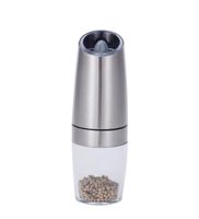 Wholesale Gravity Electric Salt Pepper Grinder Automatic Mill Battery Operated with Adjustable Coarseness LED Light Kitchen tool