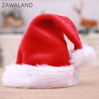 Wholesale Ball Caps Zawaland Adults Kids Christmas Hats Solid Color Peaked Festival Party Prom Sreetwear Winter Warm Protect Ears Headgear