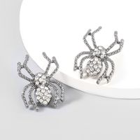 Wholesale S2653 Europe Fashion Jewelry Exaggerated Rhinestone Spider Stud Earrings