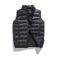 Wholesale 2021 Mens feather Down Vest Designer Winter Fashion Top quality Outdoor Classic Casual Warmth Men Women Solid Black Blue Outerwear Canada Jacket Coat Vests Hoodies