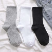 Wholesale 2021Simple solid color black white gray crystal ankle socks for men pantyhose and women stockings retail body hosiery