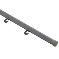 Wholesale Grey Black Horizontal Banner Pole Hook for Flag Hanging Poster Holder Ceiling Wall Mounted