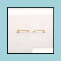 Wholesale Stud Earrings Jewelry S001 Fashion K Gold Sier Arrow Studs For Women Unisex And Unique Drop Delivery Cqrm