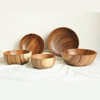 Wholesale Bowls Home Kitchen Life Acacia Wood Extra Large Whole Salad Bowl Japanese Children s Wooden Bowl