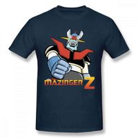 Wholesale Cool Mazinger Z Robot T For Man Short Sleeve Anime O neck Tee Shirt High Street Vaporwave Fashion Men s Clothes