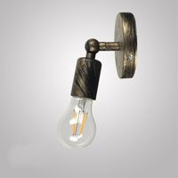 Wholesale Wall Lamp Retro Wrought Iron Adjustable Light Creative Industrial Wind E27 Single Head Antique Lights For Bedside Aisle Coffee